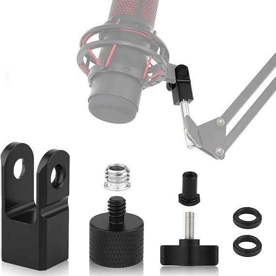 Microphone Arm Boom - DT76 Microphone Adapter 3/8-Inch or 1/4-Inch