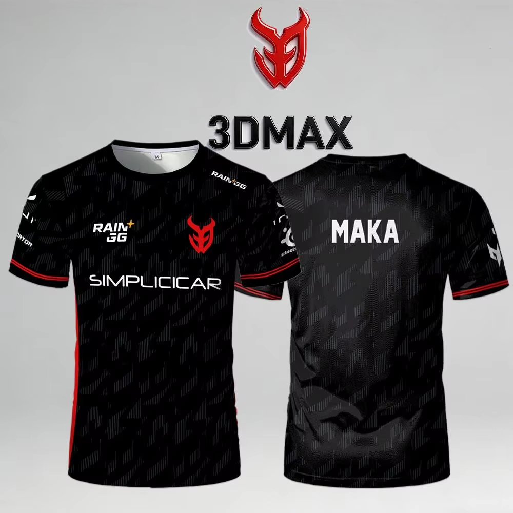 Esports Gaming Jersey Design - 3DMAX Esports MAKA Player Jersey, Black