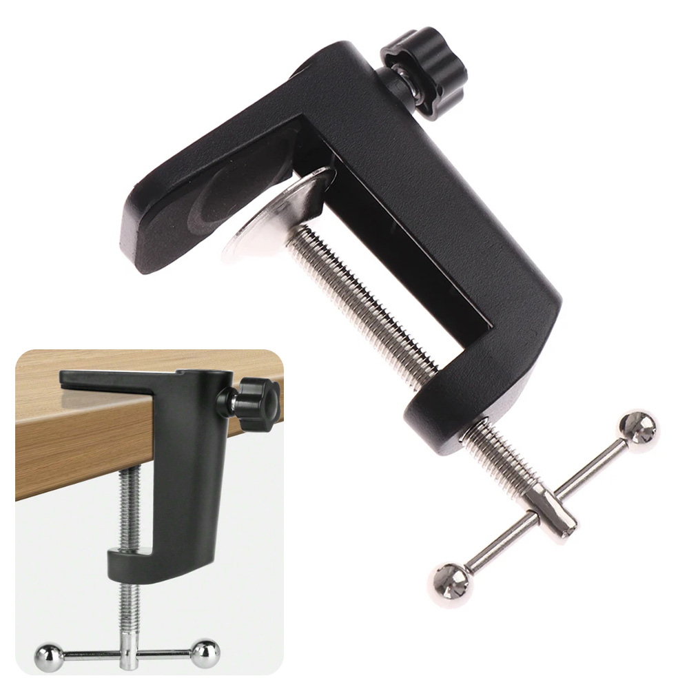 Microphone Arm Boom - C-Shaped Clip Desk Table Mount Clamp