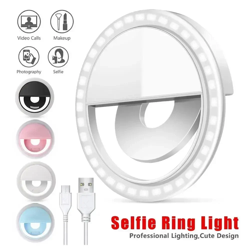 Webcam Ring Light - LED Selfie Ring Light Mobile Phone