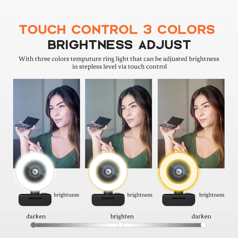 Webcam Ring Light - Best Seller Auto Focus Web Camera