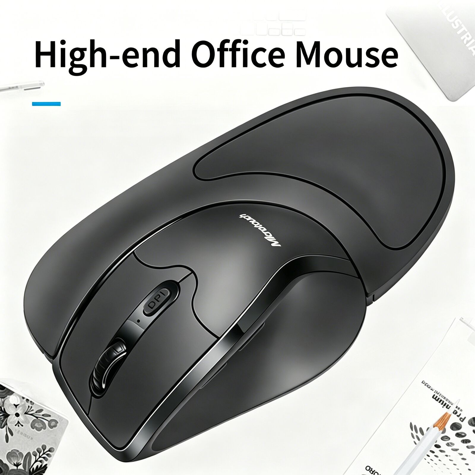 Esports Gaming Mouse Weight Adjustable - 2.4GHz Wireless Vertical Ergonomic Optical Mouse