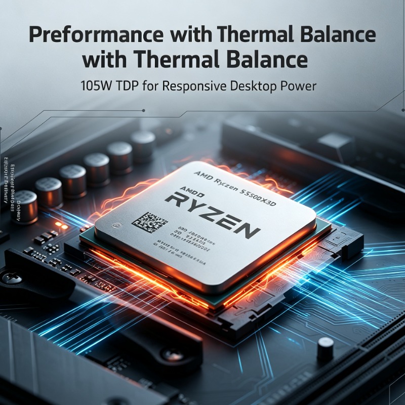 Esports Gaming Platform - AM4 Platform E-sports CPU AMD 5500X3D