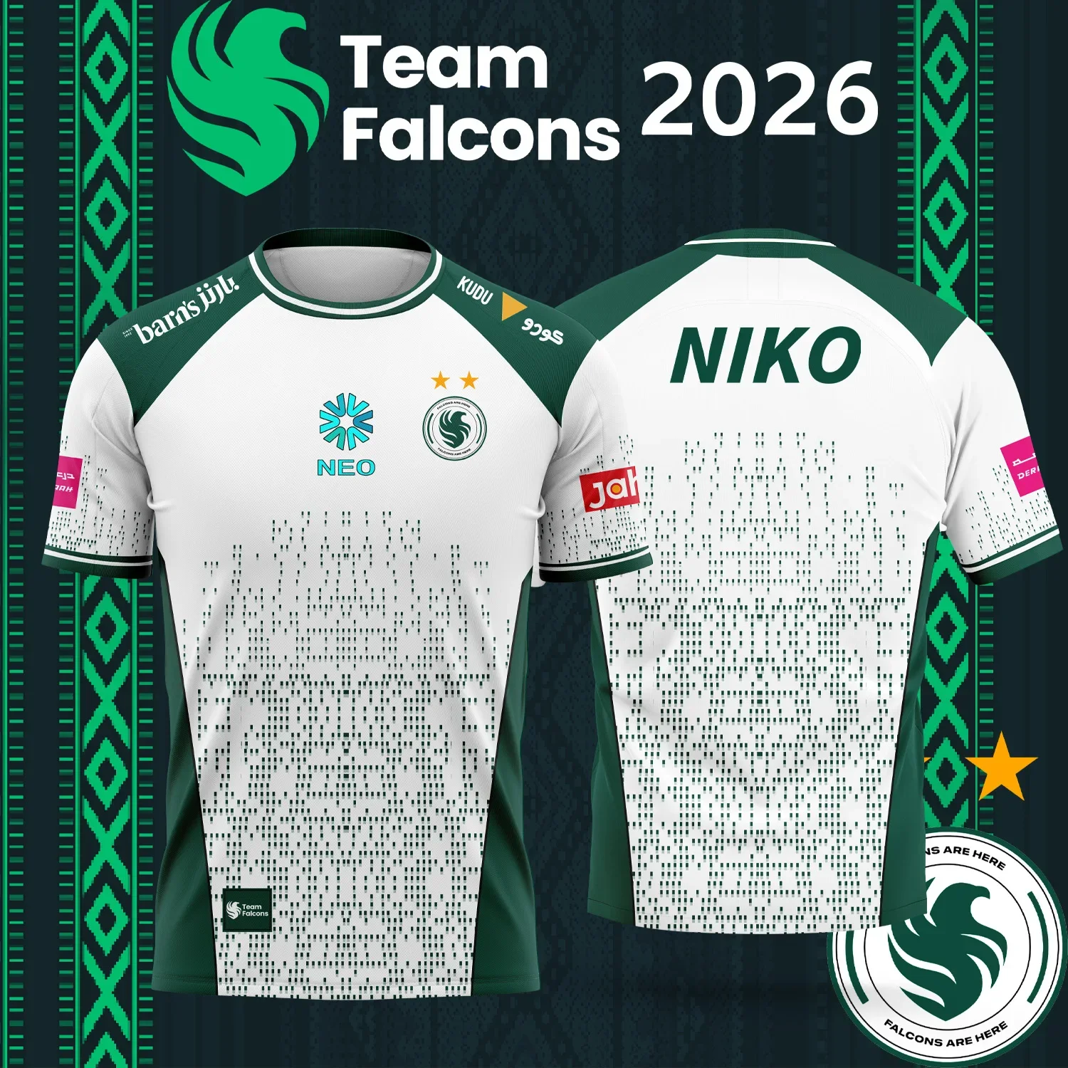 Esports Gaming Jersey - 2026 New TEAM Falcons Esports Team