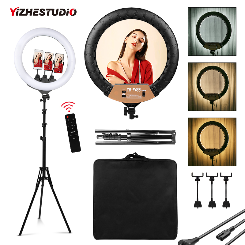 Yizhestudio F488 22Inch Vòng Đ - đánh giá và giá Webcam Ring Light