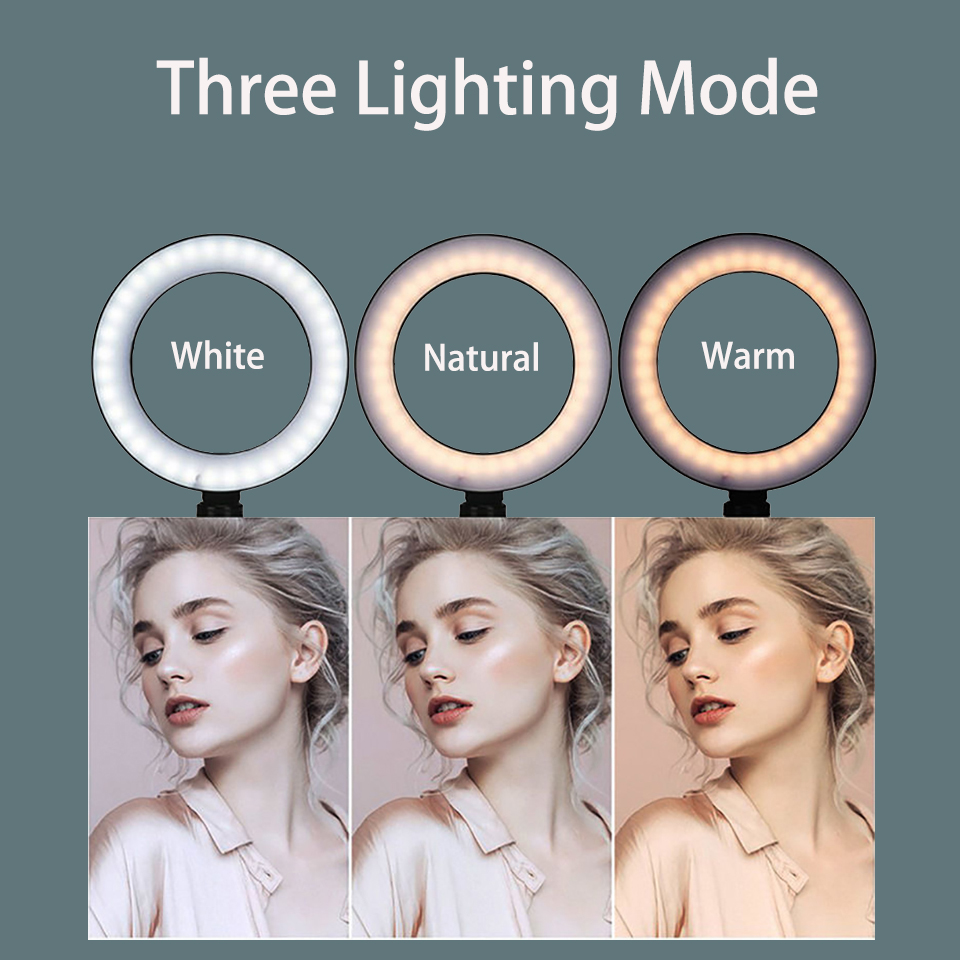 6Inch Vòng Ánh Sáng Với Chân M - đánh giá và giá Webcam Ring Light