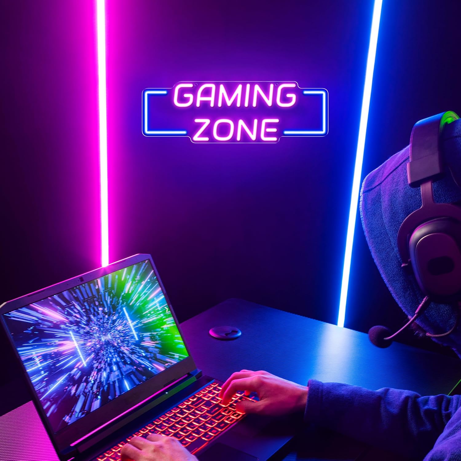 Gaming Zone Neon Sign USB LED  - đánh giá và giá Esports Gaming Zone