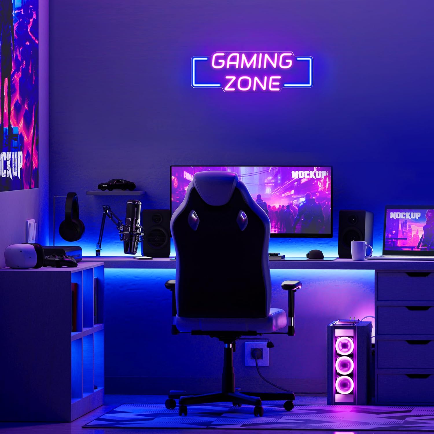 Gaming Zone Neon Sign USB LED  - đánh giá và giá Esports Gaming Zone