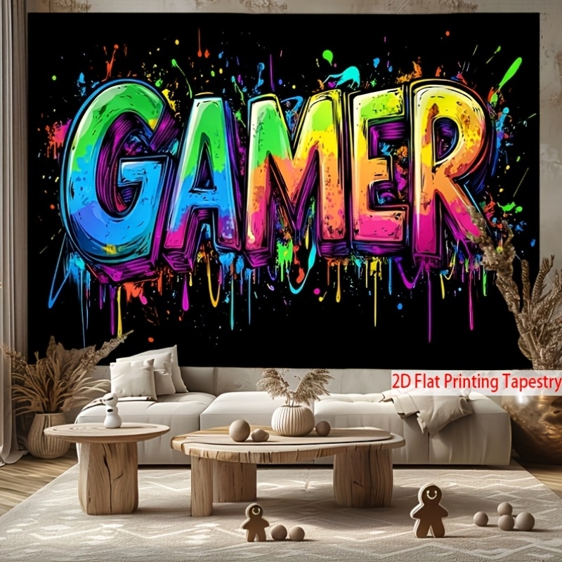 VIKAMA Gaming Tapestry Video G - đánh giá và giá Esports Gaming Background
