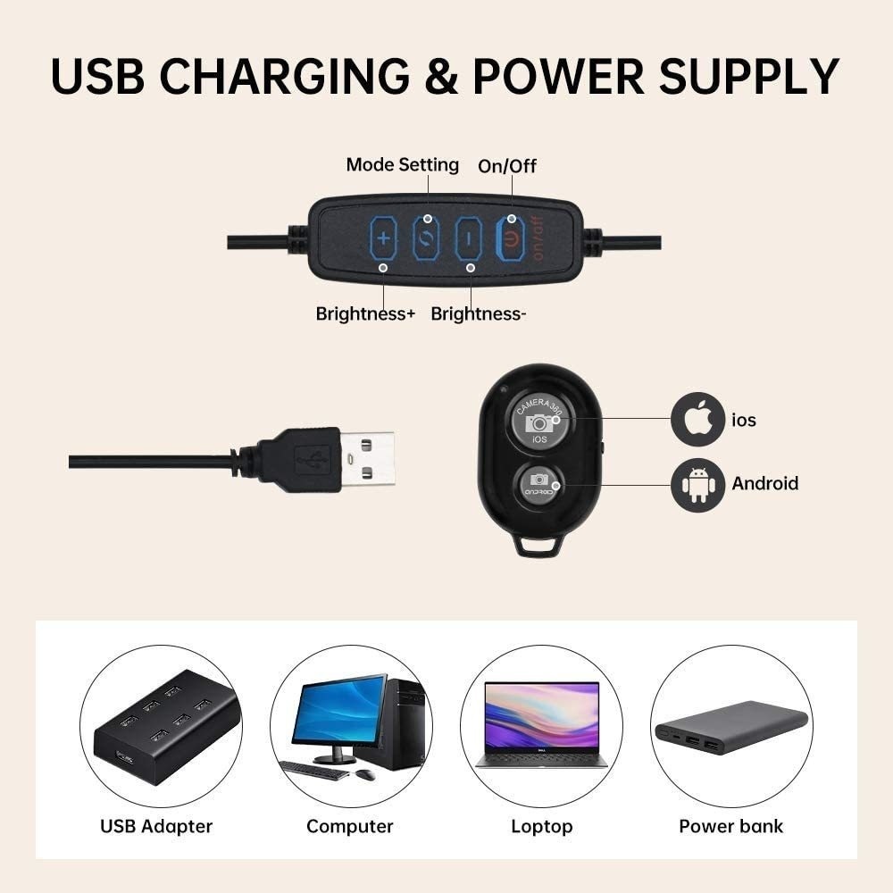16cm/26cm/30cm LED Selfie Ring - đánh giá và giá Webcam Ring Light