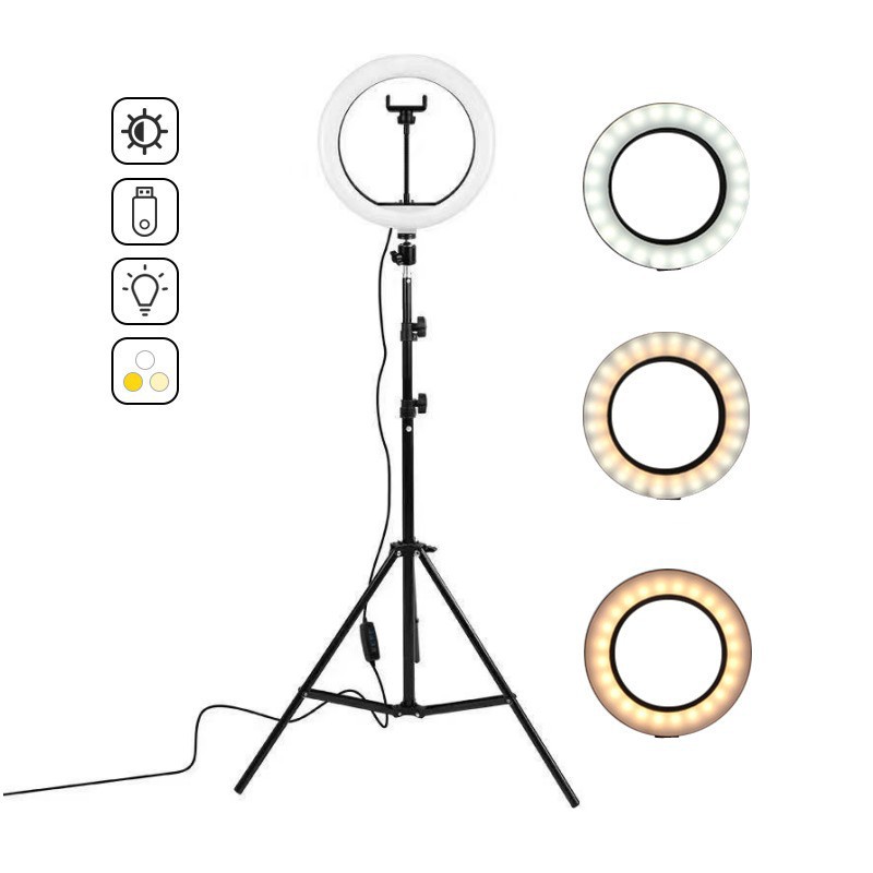 16cm/26cm/30cm LED Selfie Ring - đánh giá và giá Webcam Ring Light