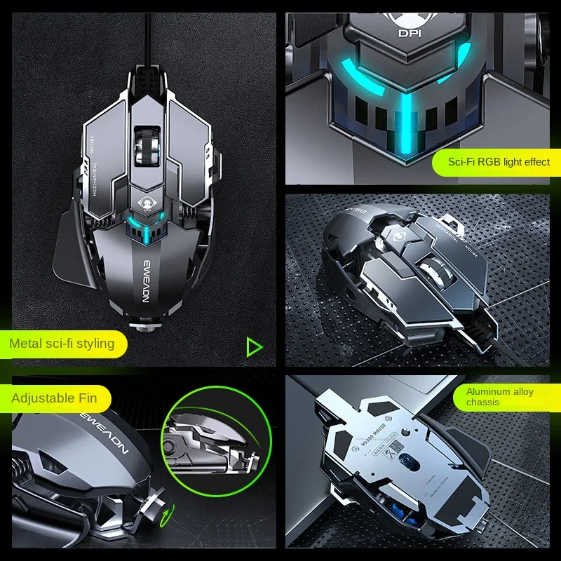 MK500 Esports Gaming Mouse Wir - đánh giá và giá Esports Gaming Mouse Weight Adjustable
