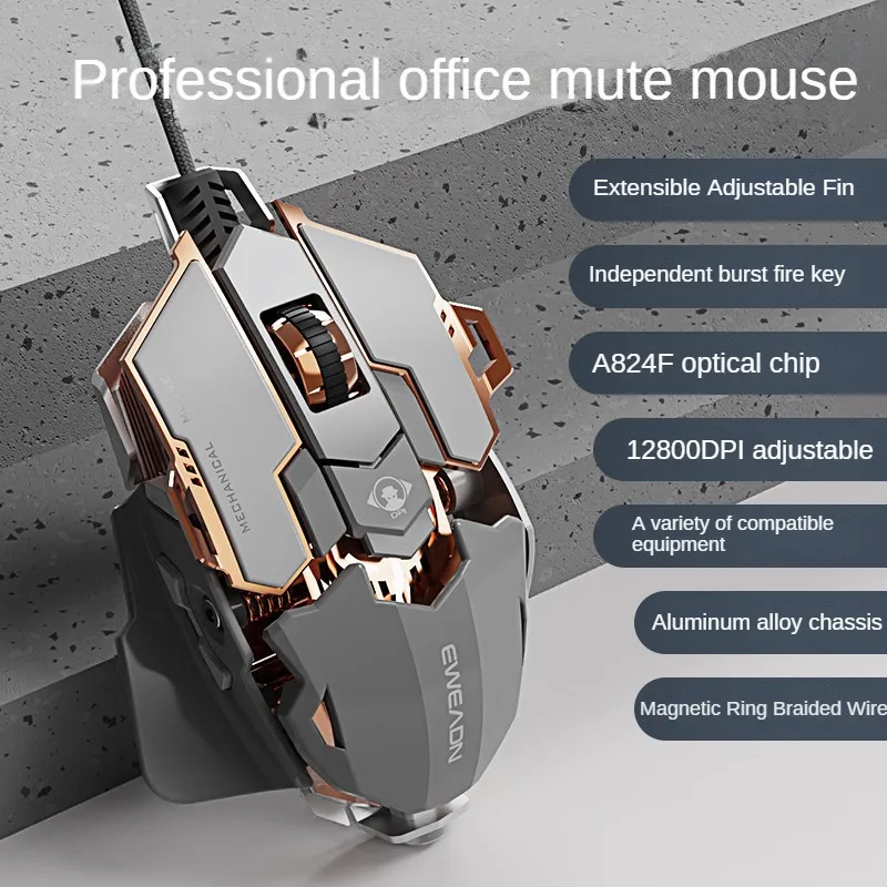 MK500 Esports Gaming Mouse Wir - đánh giá và giá Esports Gaming Mouse Weight Adjustable