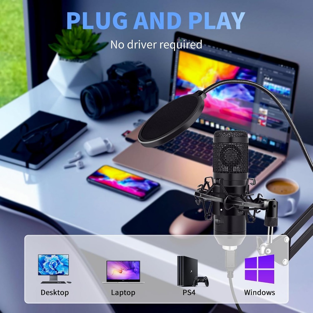 Condenser Microphone Kit with  - đánh giá và giá Microphone Arm Boom
