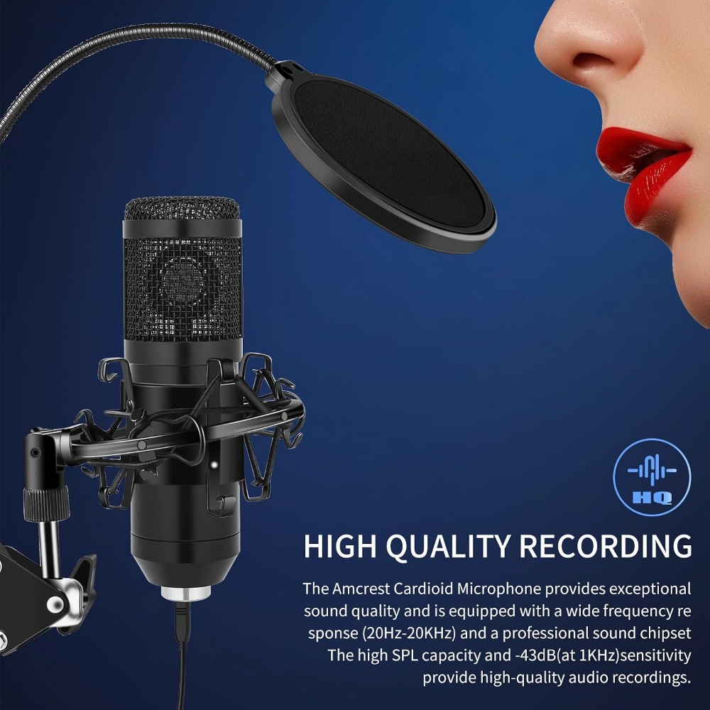 Condenser Microphone Kit with  - đánh giá và giá Microphone Arm Boom
