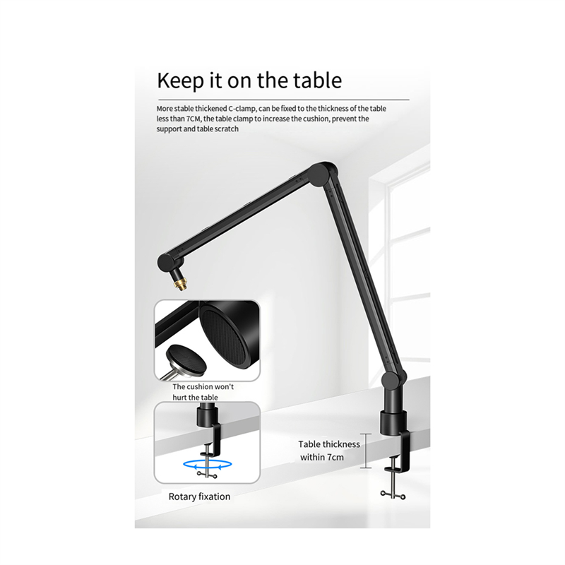 SYDS 360 Degree Adjustable Mic - đánh giá và giá Microphone Arm Boom