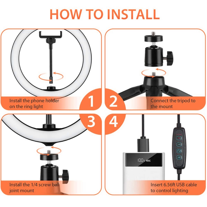 6 Inch Mini Selfie Ring Light  - đánh giá và giá Webcam Ring Light