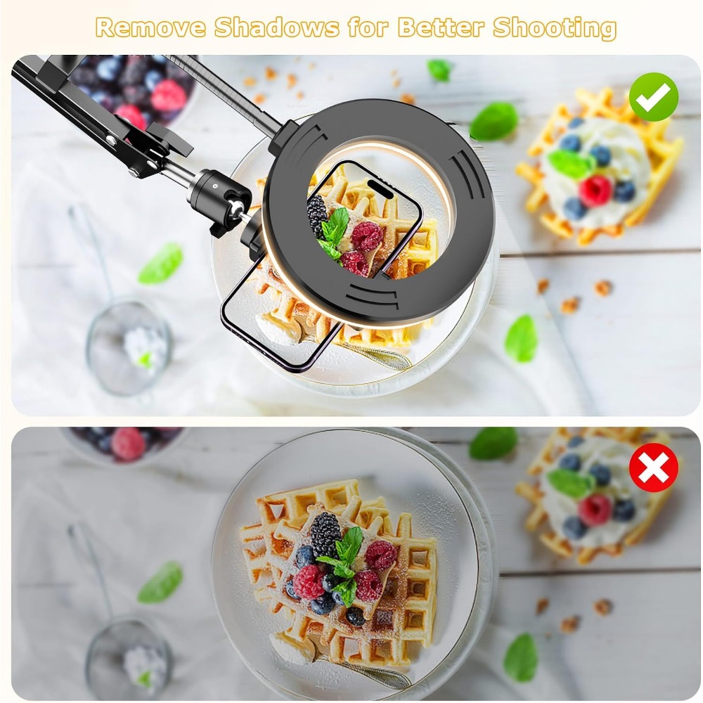Adjustable Camera Mount with R - đánh giá và giá Webcam Ring Light