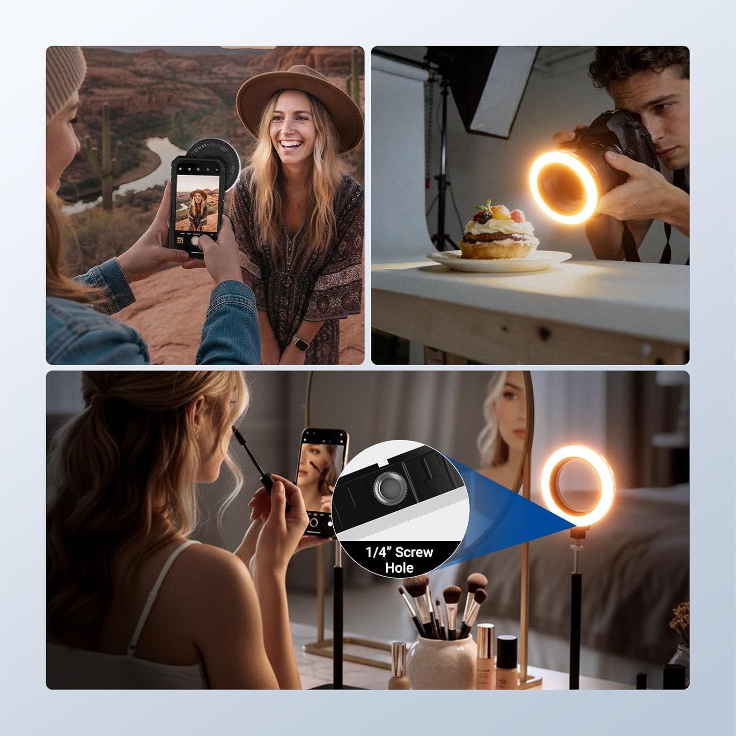 NEEWER Basics 67mm Threaded Ri - đánh giá và giá Webcam Ring Light