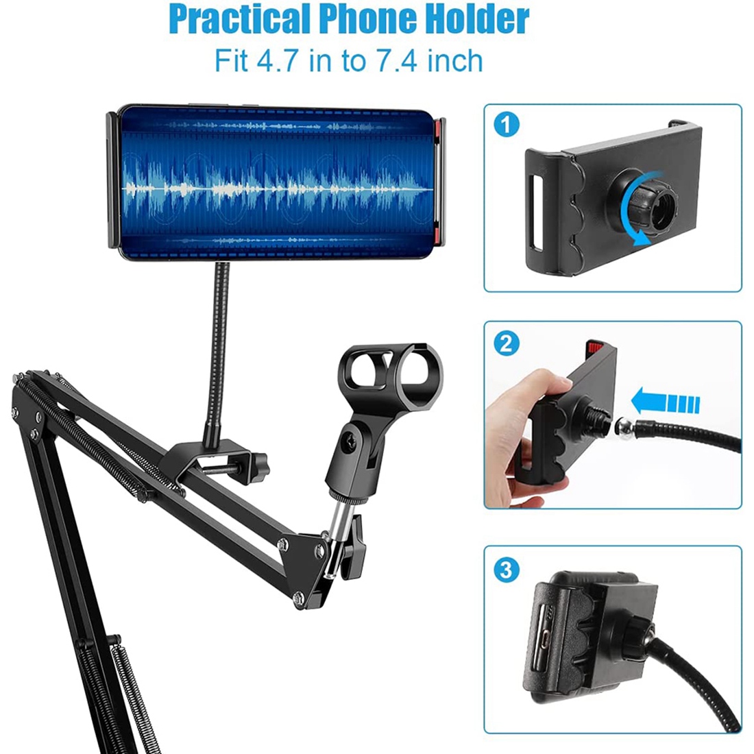 NALFI-Microphone Stand,Adjusta - đánh giá và giá Microphone Arm Boom