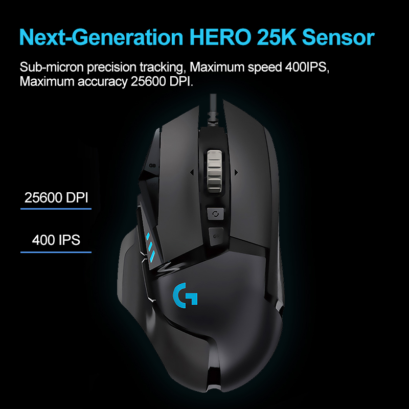 Logitech G502 HERO Gaming Mous - đánh giá và giá Esports Gaming Mouse Weight Adjustable
