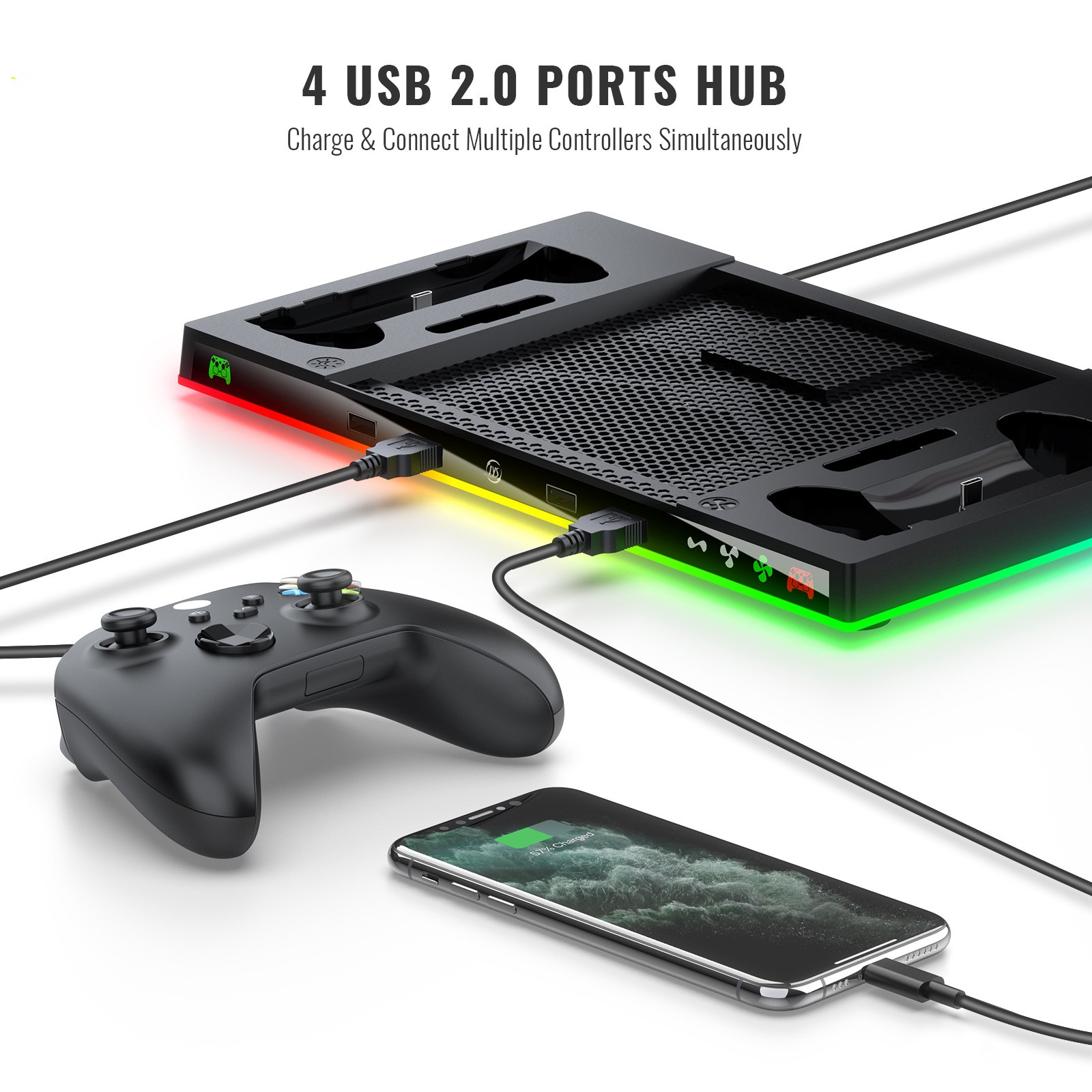 Charging Dock Stand with Cooli - đánh giá và giá Controller Charging Stand