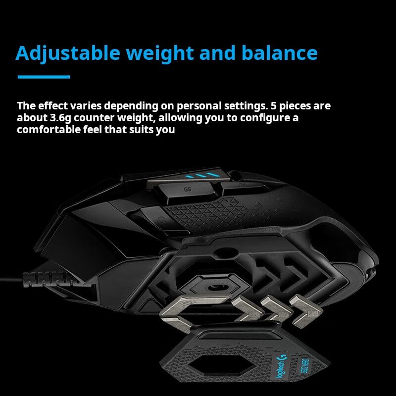 Logitech G502 HERO Dominator W - đánh giá và giá Esports Gaming Mouse Weight Adjustable