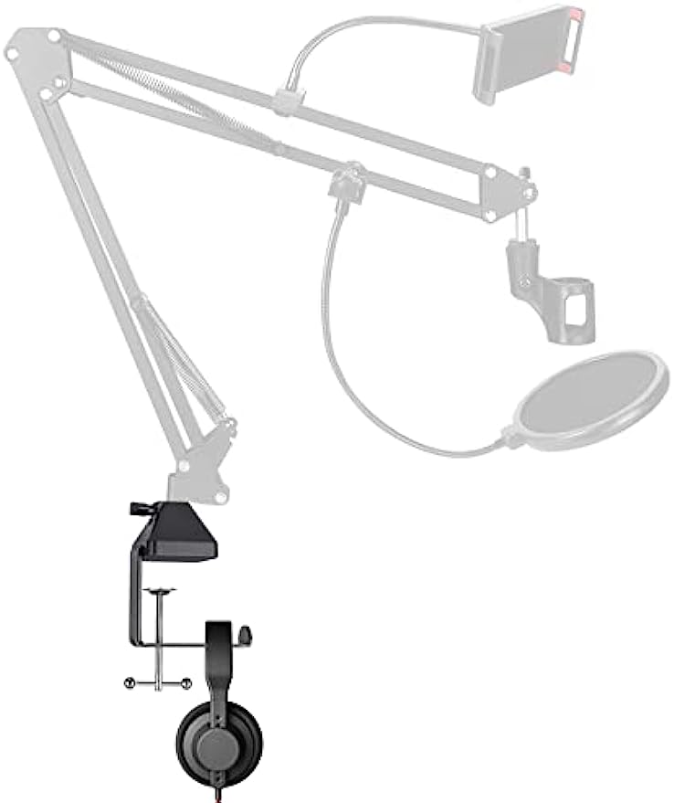 Heavy-duty Metal Table Mountin - đánh giá và giá Microphone Arm Boom