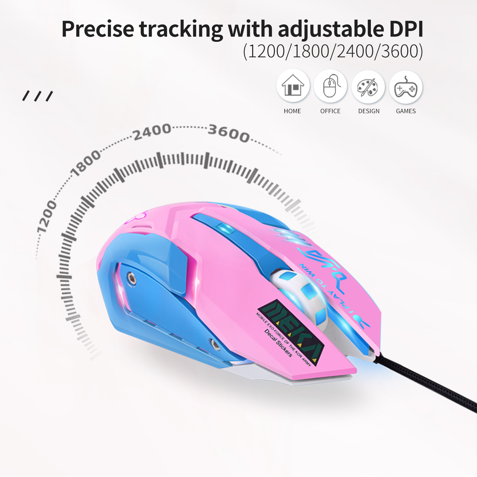 Colorful Glowing Silent Gaming - đánh giá và giá Esports Gaming Mouse Weight Adjustable
