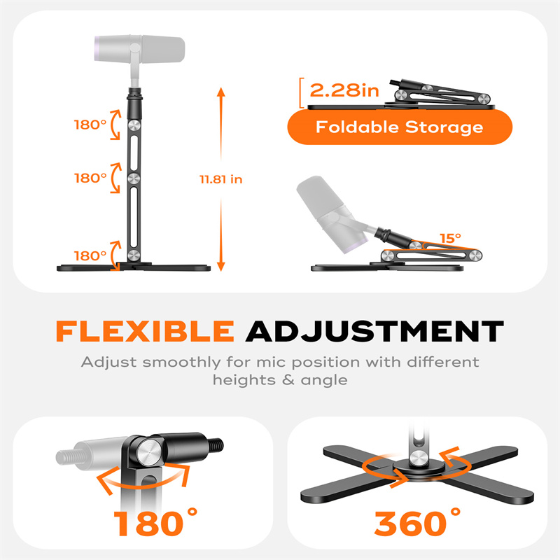 KUXIU X37 Microphone  Boom Arm - đánh giá và giá Microphone Arm Boom