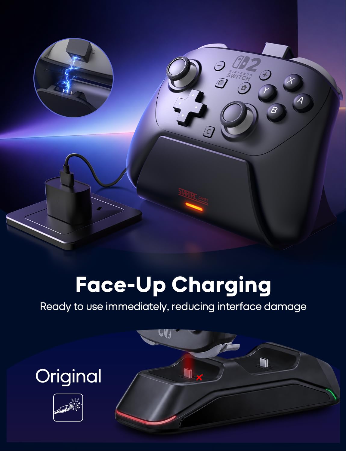 Charging Dock Station with Ada - đánh giá và giá Controller Charging Stand