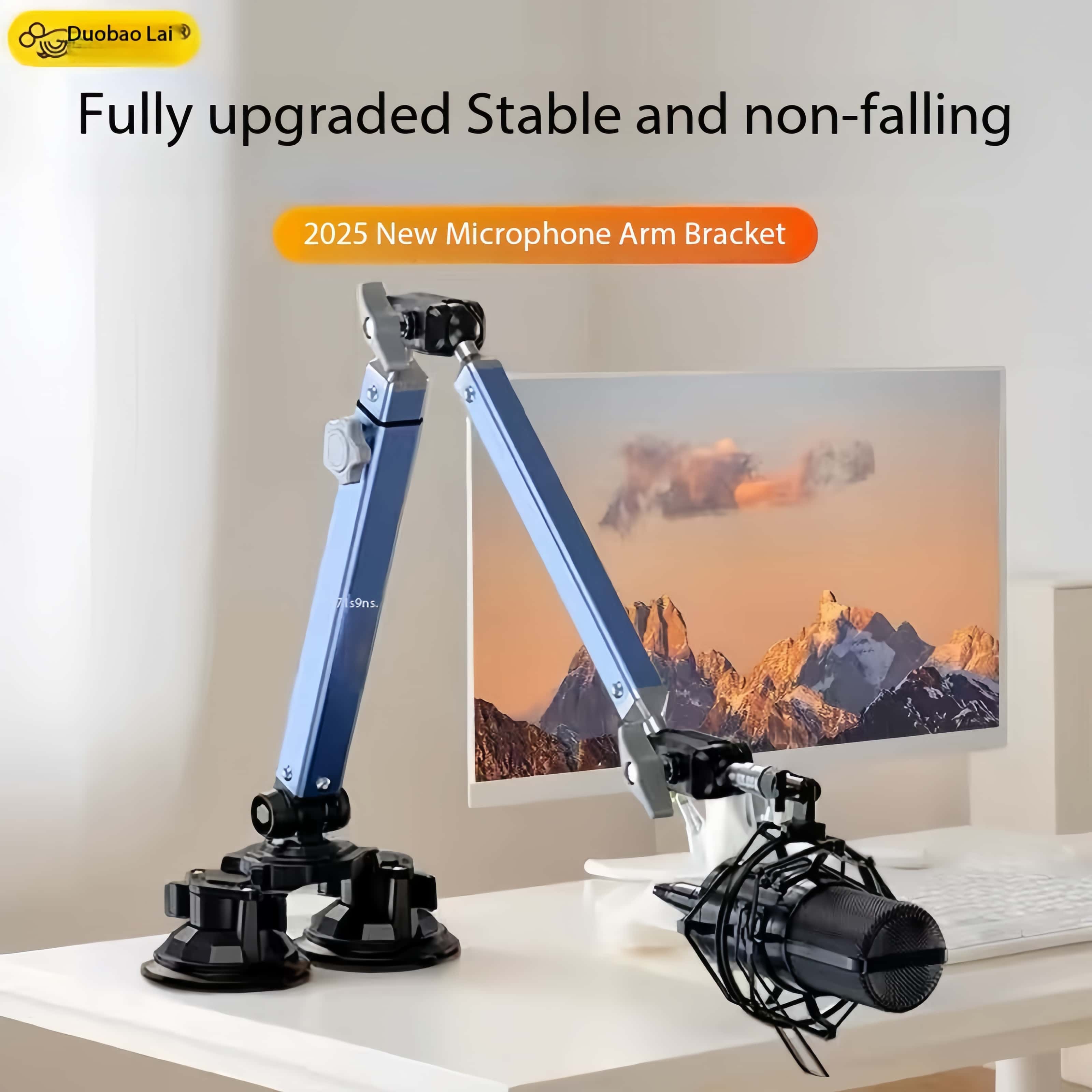 Professional Dual Suction Cup  - đánh giá và giá Microphone Arm Boom