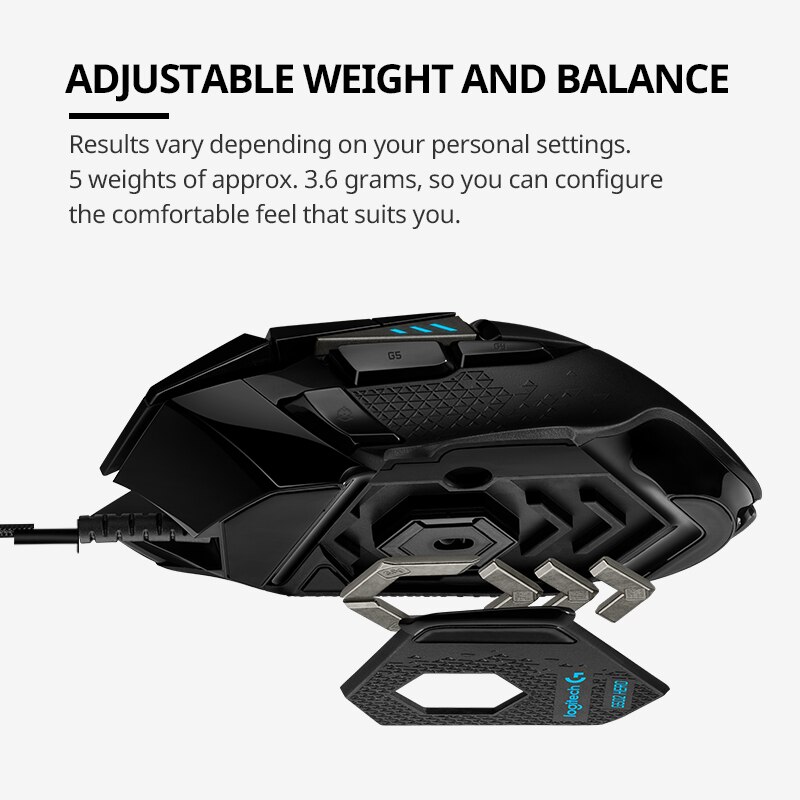 Original Logitech G502 HERO LI - đánh giá và giá Esports Gaming Mouse Weight Adjustable